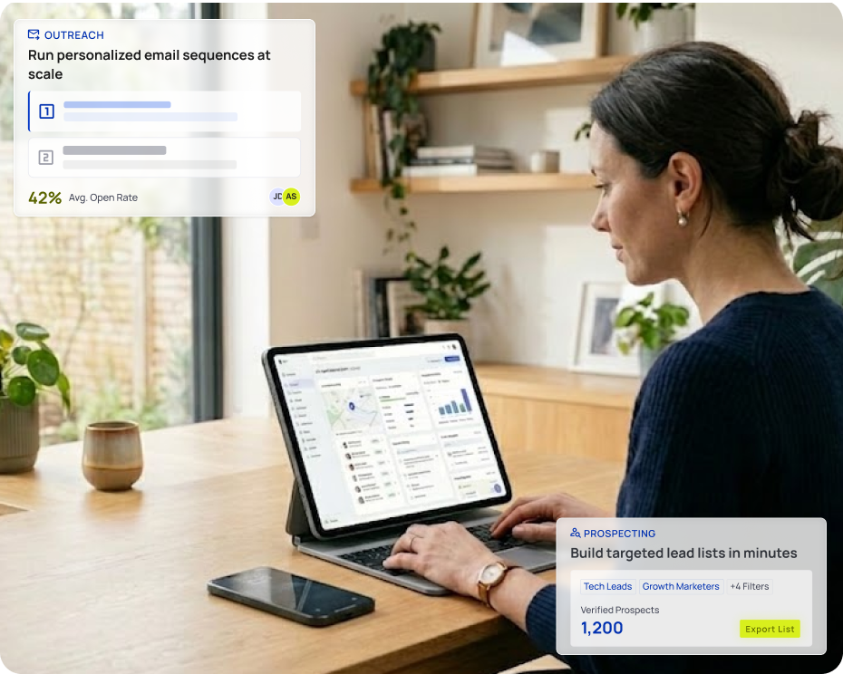 AI Lead Generation Agent in action