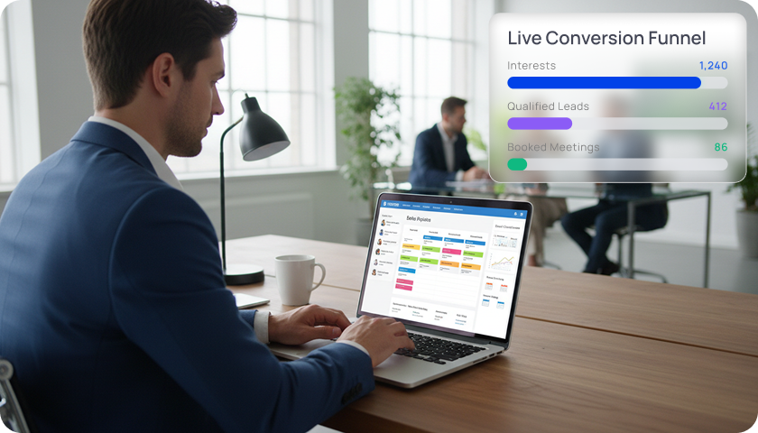 Every campaign turns into a pipeline, not just impressions